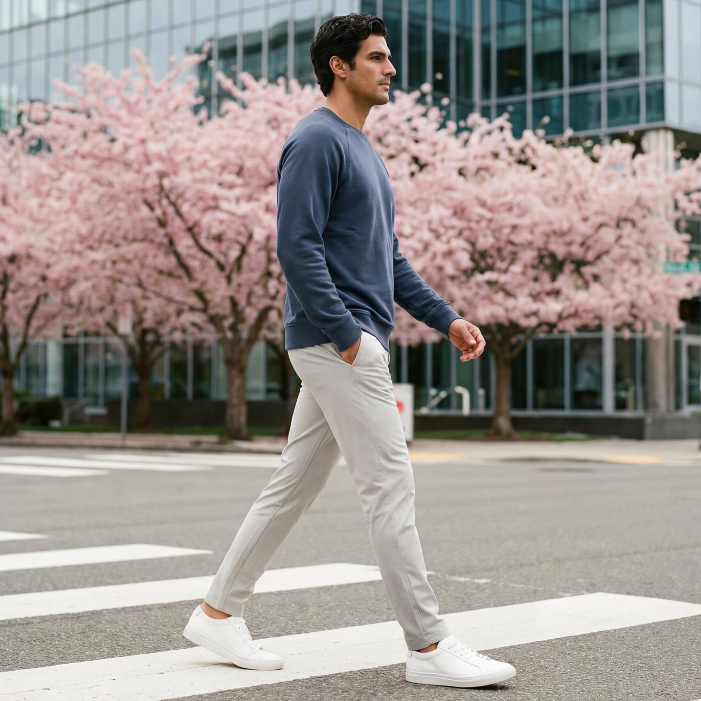 Sandwash Crewneck -- Tidal Blue