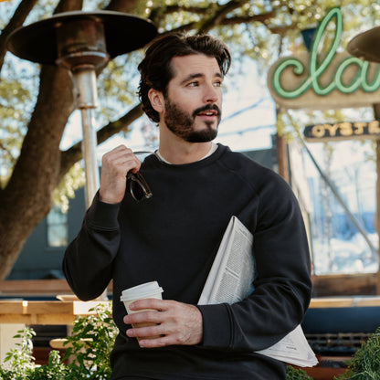 Sandwash Crewneck -- True Black