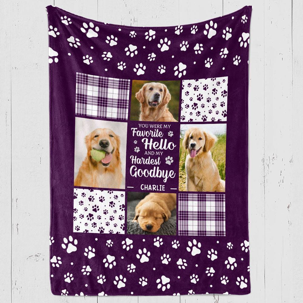 Favorite Hello, Hardest Goodbye – Your Personalized Blanket