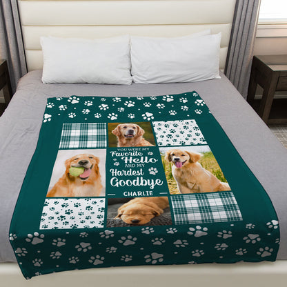 Favorite Hello, Hardest Goodbye – Your Personalized Blanket