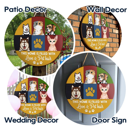 Personalized Wood Sign for Pet Lovers: "Beware of the Wigglebutts" Door Art