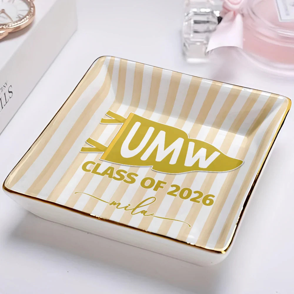 Personalized Graduation Ring Dish personalization view for Daughter/Granddaughter