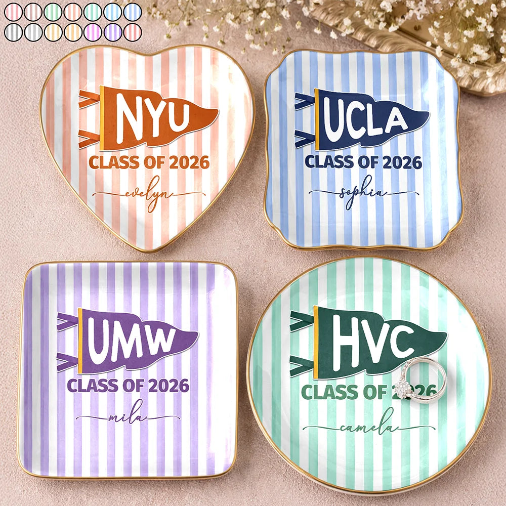 Personalized Graduation Ring Dish for Daughter/Granddaughter