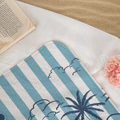 Summer With Dog- Personalized Beach Towel