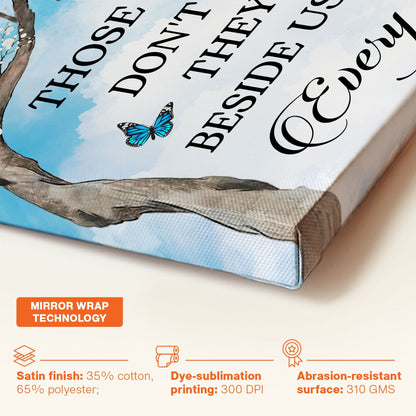 Personalized Memorial For Loved One Canvas: 'Those We Love Don't Go Away' Sympathy Gift
