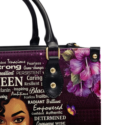 Black Queen - Personalized Leather Handbag SB37