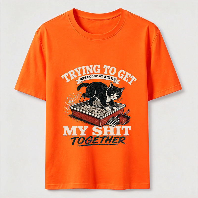 Trying To Get My Shit Together Cat Tee