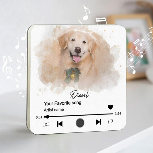 Pet From Photo - Personalized Customized Acrylic Music Magnet
