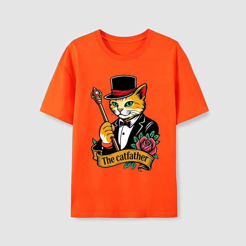 The Catfather Vintage Gentleman Cat T-Shirt