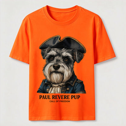 Paul Revere Pup Patriotic Schnauzer T-Shirt