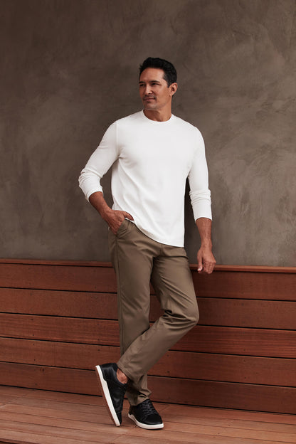 Precision Long Sleeve Tee -- True White