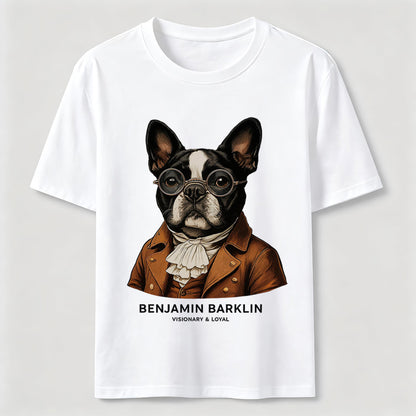Benjamin Barklin Boston Terrier T-Shirt
