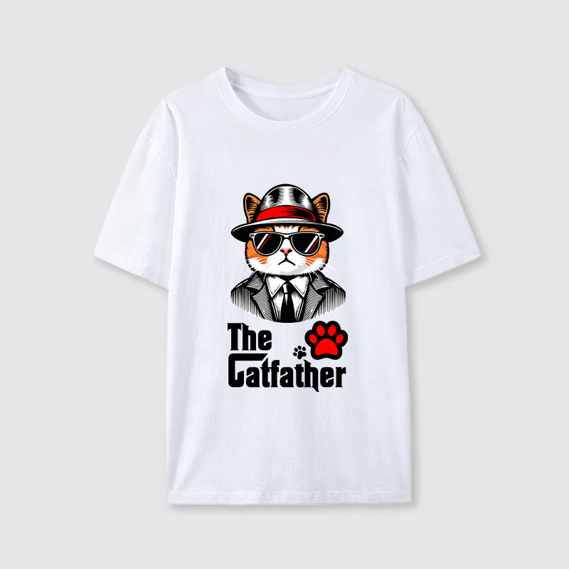 The Catfather Cool Gentleman Cat T-Shirt