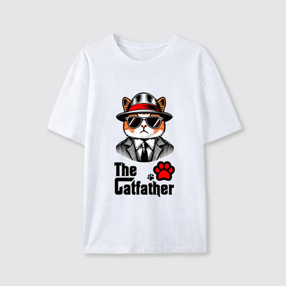 The Catfather Cool Gentleman Cat T-Shirt