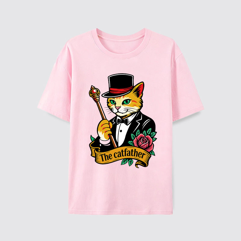 The Catfather Vintage Gentleman Cat T-Shirt