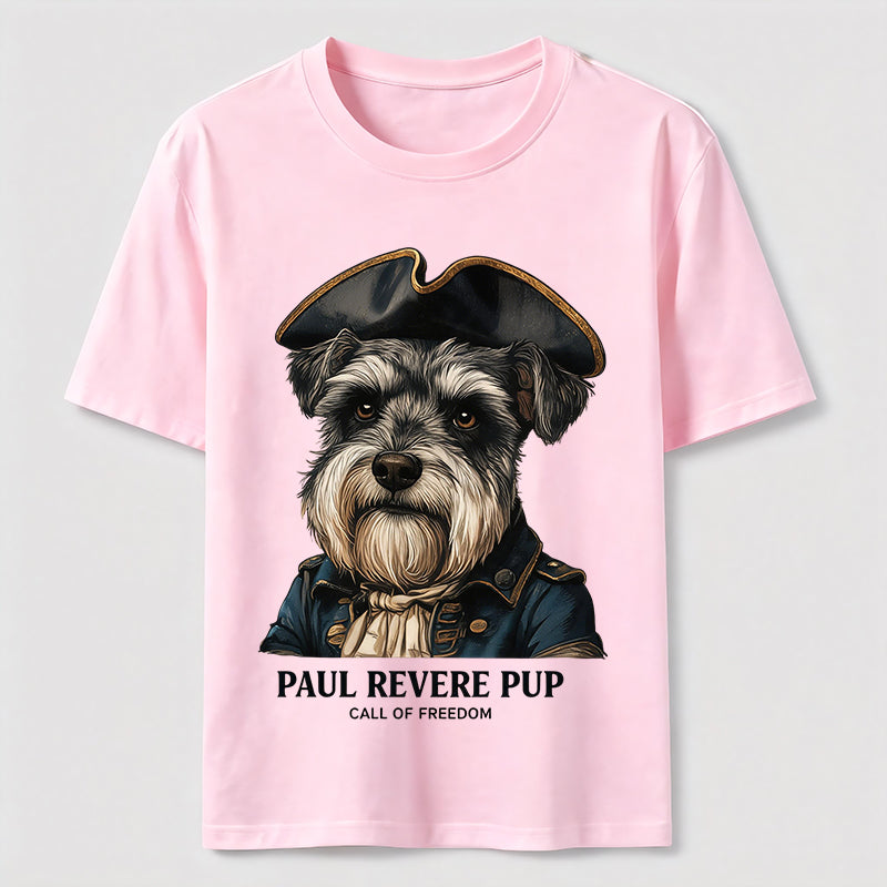 Paul Revere Pup Patriotic Schnauzer T-Shirt