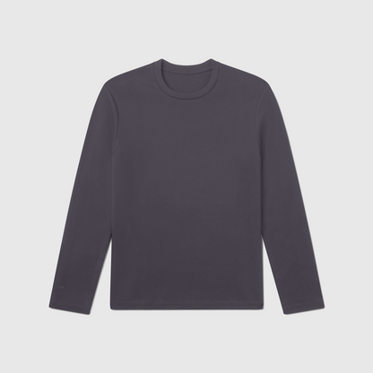 Precision Long Sleeve Tee -- Charcoal Gray