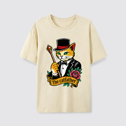 The Catfather Vintage Gentleman Cat T-Shirt