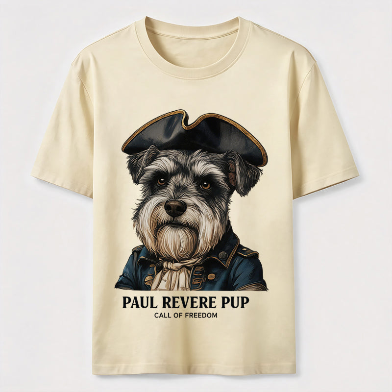 Paul Revere Pup Patriotic Schnauzer T-Shirt