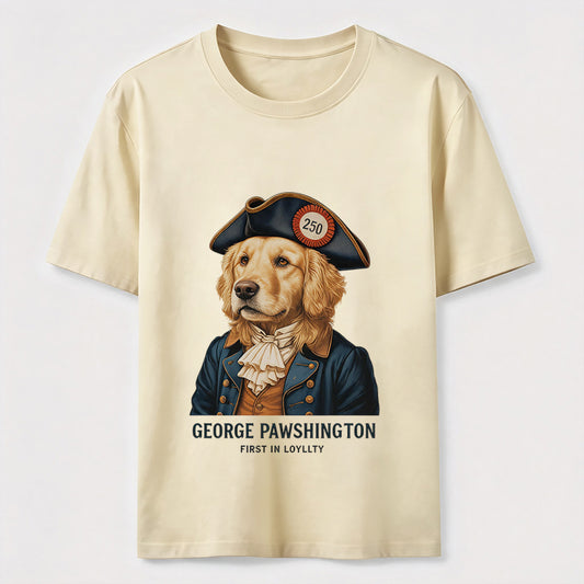 George Pawshington Golden Retriever T-Shirt