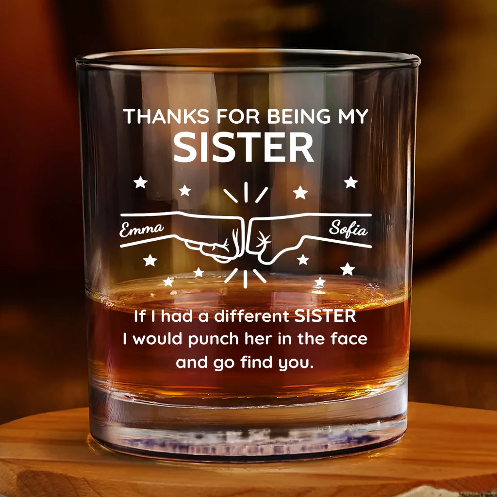 Personalized Brother Whiskey Glass personalization view for Brother