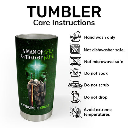 A Man Of God  | Personalized Stainless Steel Tumbler
